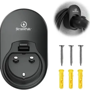 StromPuls EV Charging Cable Holder with Wall Socket/Holster