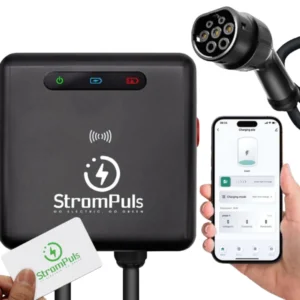 StromPuls Flex 7.5kW EV Charger Wall Mount (Black)