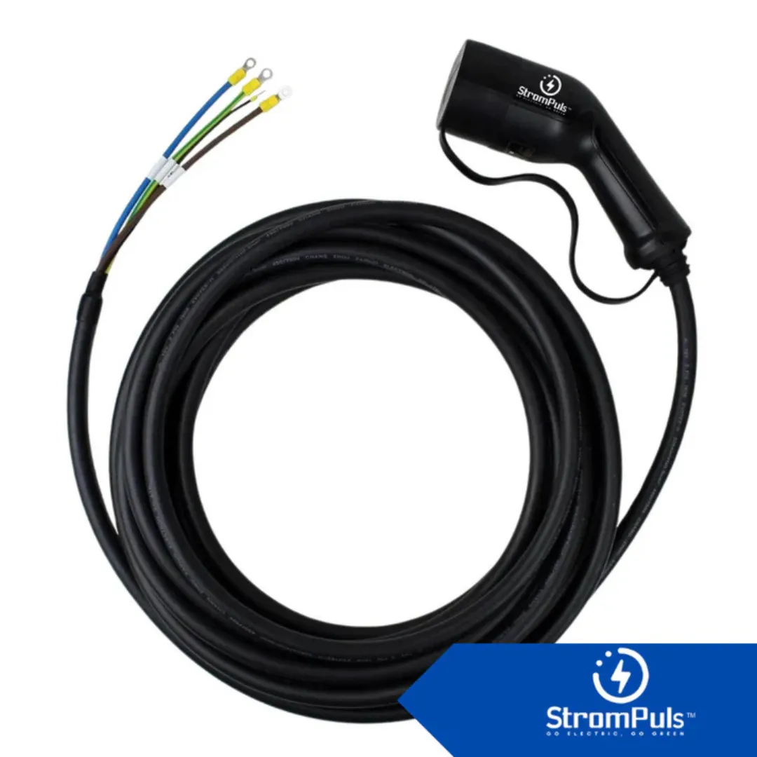 StromPuls Ev Charger Gun with 5 Meter Cable for Output Upto 16A